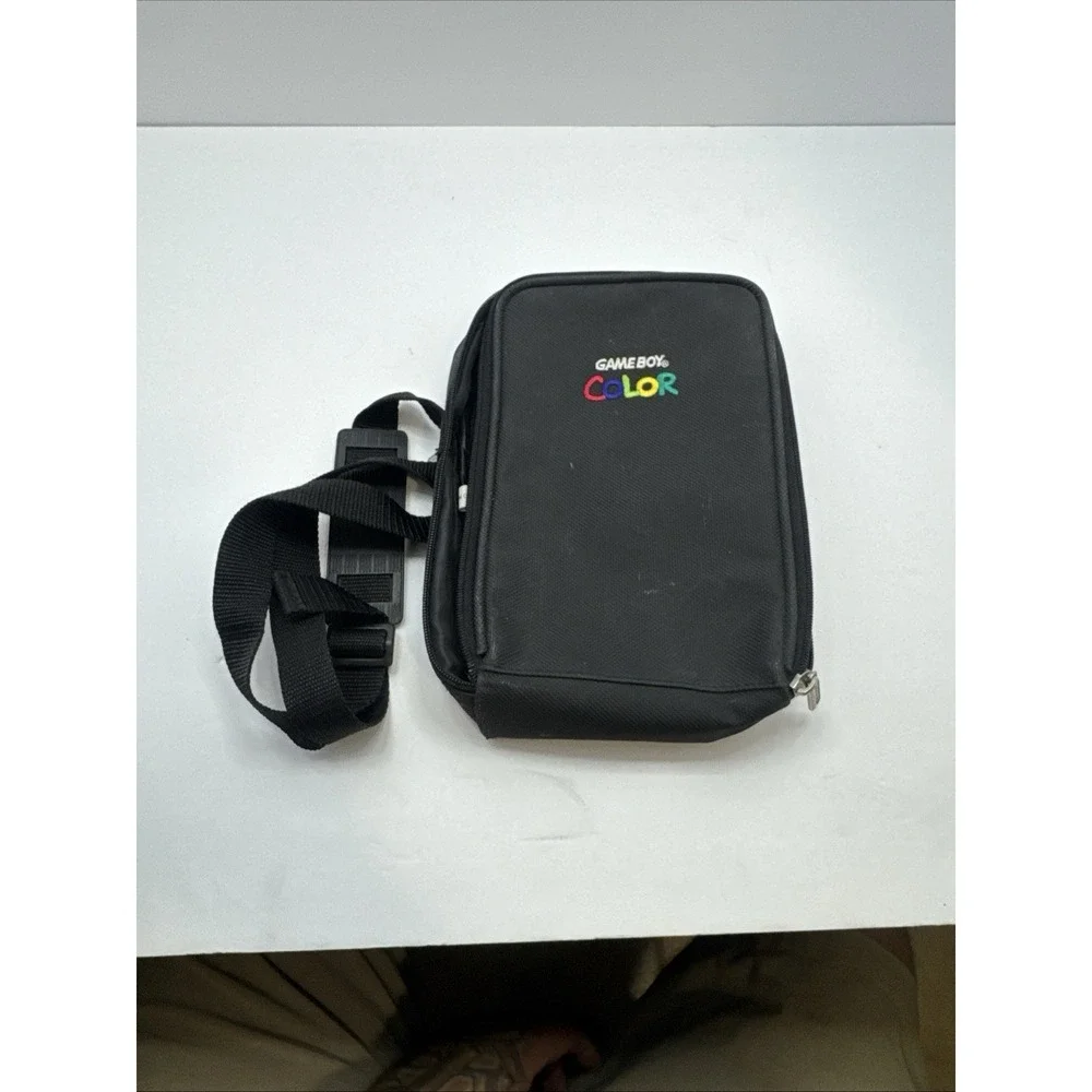 Nintendo Gameboy Color Travel Carrying Case Bag Zipper Shoulder Strap Vintage